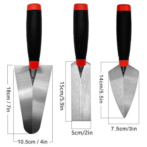 Masonry Tools 3pcs/Set, Bricklaying Hand Tools - size: Masonry Tool 3 Pcs