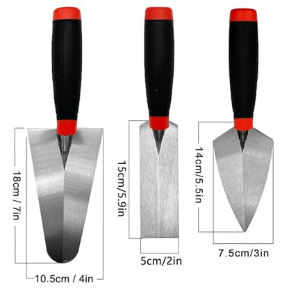 Masonry Tools 3pcs/Set, Bricklaying Hand Tools - size: Masonry Tool 3 Pcs