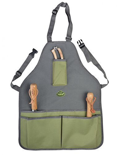Esschert Design Garden Tool Apron, Gray, 72" x 39"