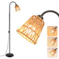 Boho Black Floor Lamp for Living Room,Bulb Included - color: Black-1