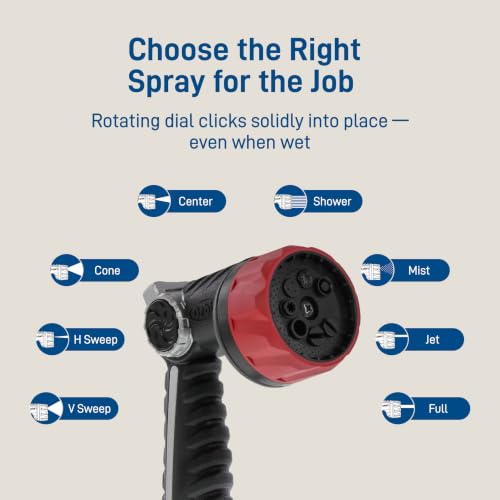 Orbit Pro Series 8-Pattern Thumb Control Hose Nozzle Sprayer - 26812 - size: 8-Pattern, style: Thumb Control