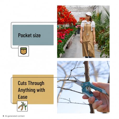 Mr. Pen- Gardening Scissors, 6.5 Inch - style: Green