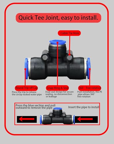 360° Adjustable Drip Irrigation System – Garden Watering Sprinkler System - size: 65 FT