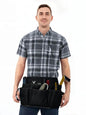 Under NY Sky Tool Pouch, 12 Pockets, 2 Loops and Hammer Loop, Black - color: Tool Belt Black