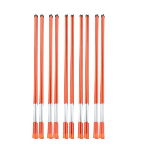 Autoparts Driveway Markers Snow Stakes 48 Inches Long 5/16-Inch Dia Orange Reflective Markers, 50PCS Fiberglass Rods - size: 48" x 5/16"-50pcs