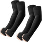 ROXUN Arm Sleeves with Thumb Hole, Cooling UV Sun Protection for Men/Women - color: 2 Pairs - Black