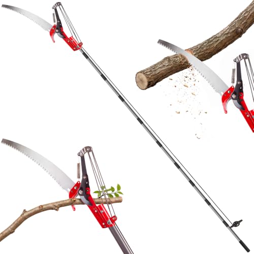 Suchtale 10FT Pole Tree Pruner for High Branch Trimming with Saw - size: 10FT