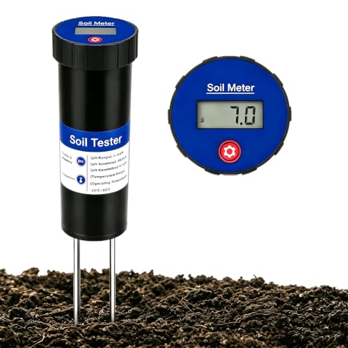 Digital Soil pH Meter – Industrial-Grade 3-8 pH Range Tester with Calibration-Free LCD Display, High Accuracy Soil pH Monitor for Garden, Lawn, Crops, and Lab Use.