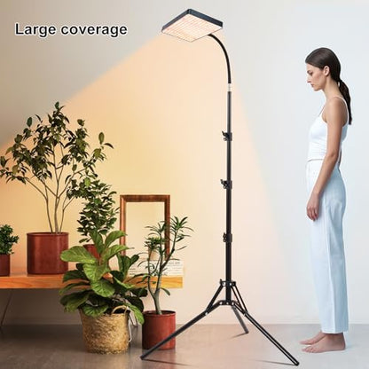 FECiDA Tall Grow Light with Stand and Timer for Indoor Plants, Bonsai Tree - size: Stand-1Head-25W-Timer