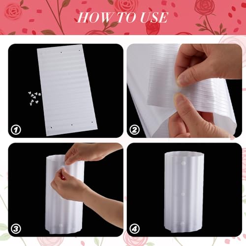 Queekay 20 Pcs Rose Cones Winter Protection Plant Covers Outdoor,White
