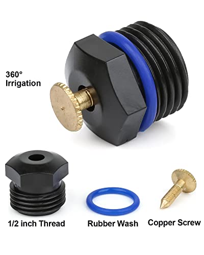 10pcs Atomizing Sprinkler Nozzle, 1/2 inch Garden Misting Emitters - color: Blue 10pcs 1/2" misting nozzle