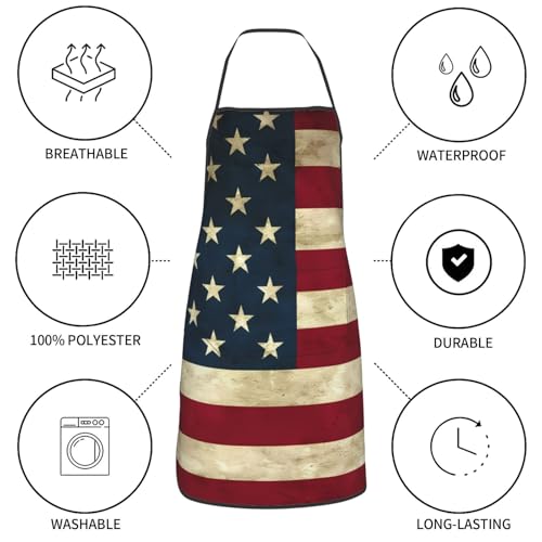 Waterproof Apron with Pockets - color: Brass