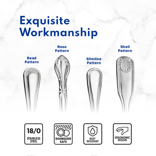 New Star Foodservice Slimline Pattern 18/0 Stainless Steel Dinner Fork, 7.5-Inch, Set of 12, Commercial Grade