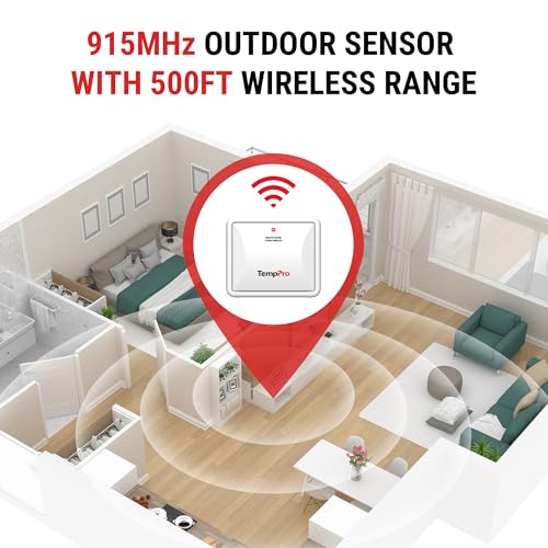 TempPro TX-2B 915MHz Additional Humidity Temperature Sensor - size: Extra Sensor