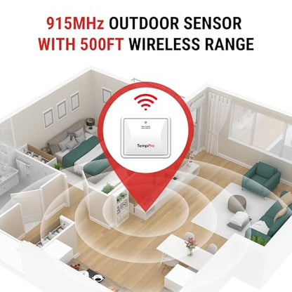 TempPro TX-2B 915MHz Additional Humidity Temperature Sensor - size: Extra Sensor