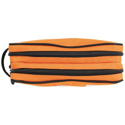 KLEIN TOOLS Tool Pouch, Dual Compartments, Heavy-Duty Tool Bag Organizer, Multipurpose Bag - size: 10" x 6"