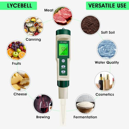 Digital pH Meter for Food, pH Tester for Sourdough Bread Dough Cosmetics
