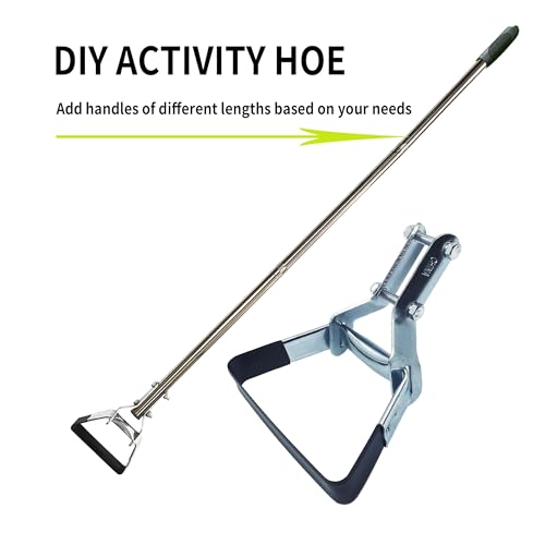 Garden Hula Hoe Head Stirrup Hoes Replacement Heads Scuffle Loop Tools for Weeding (GS1), Gray