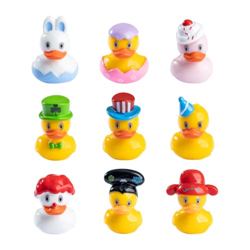EMiEN 8 PCS Easter Styles Duckling,Miniature Ornament - color: 8 Pcs Easter Styles Duckling