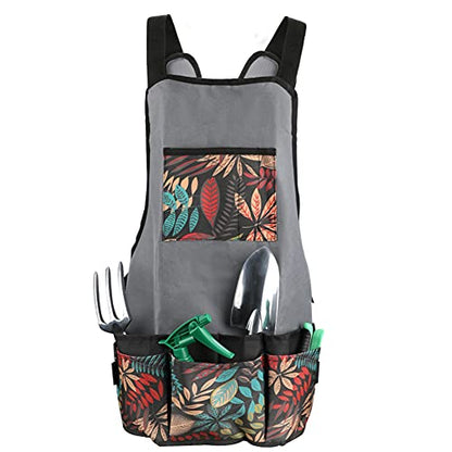 Garden Apron Oxford Cloth Work Apron With Pockets Adjustable Heavy Duty Tool Apron for Men & Women
