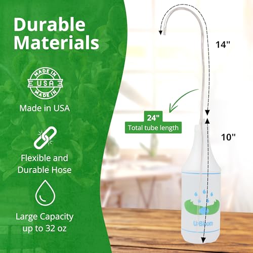 UpBloom - 32 Oz Squeeze Bottle for Hanging Plants, Squirt Bottle/Water Container for Outdoor/Indoor Made in USA - Great Alternative for Can (2-Pack) - style: 2 Pack