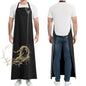 Heavy Duty Thicker Rubber Aprons Extra Long Oil & Chemical Resistant Unisex - color: Black