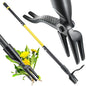 Jardineer Weed Puller Tool Stand Up Heavy Duty, 45" Weed Remover Tool with Long Handle and 4-Claw Steel Head, Manual Weeding Tool for Garden Lawn Yard, Easily Remove Weeds Without Bending