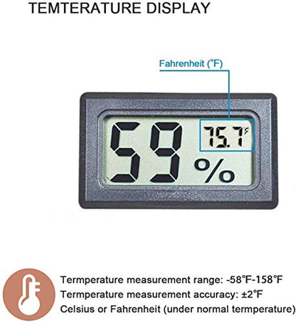 4-Pack Mini Indoor Temperature Humidity Meters Digital Gauge