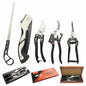 Garden Tool Set 5PC, SK5 Steel Shears + 2 Folding Saws