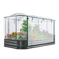 KING BIRD Raised Garden Bed with Cover 94.5x47.2x11.8 in