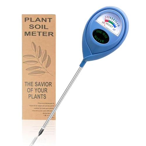 Soil Moisture Meter, Garden Plant Water Meter, Plants Moisture Meter, Lawn Soil Tester, Soil Water Gauge for Potted Plants, Plant Moisture Monitor Free Plant Watering Guide (Blue) - color: BLUE