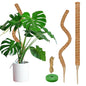 2 Pack 35.4'' Moss Pole for Monstera, Bendable Coco Coir Plant Support Stakes - size: 2 Pack（35.4-Inch）