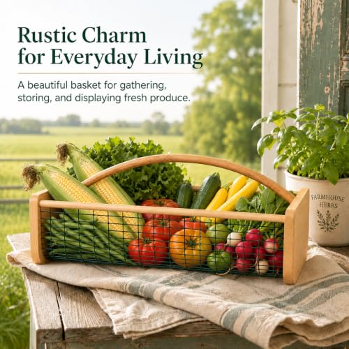 Extra Large Garden Harvest Basket for Vegetables - size: Extra Large