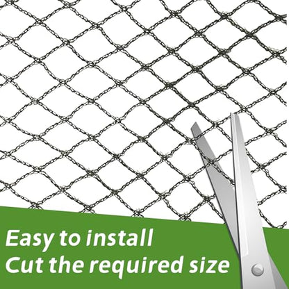 Heavy Duty Bird Netting - 0.6" Mesh UV Resistant 7.5FT x 65FT - size: 7.5ft*65ft-0.6in Mesh