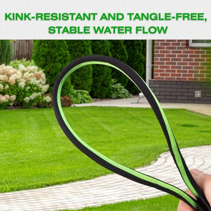 15FT Lightweight Super Flexible Garden Hose - color: black-green, size: 15 FT