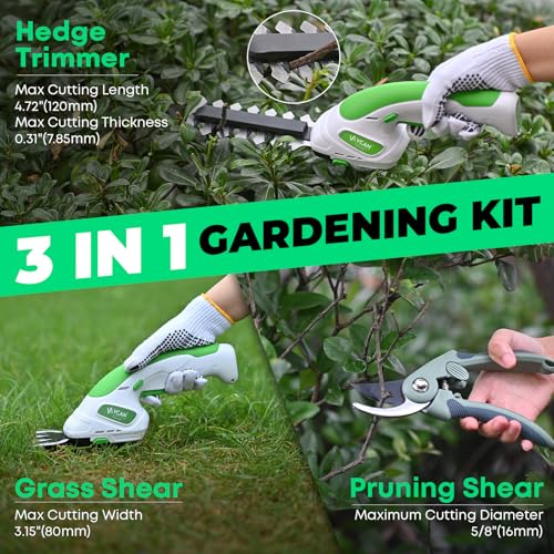 2-in-1 Hedge Trimmer (Green) - color: Green