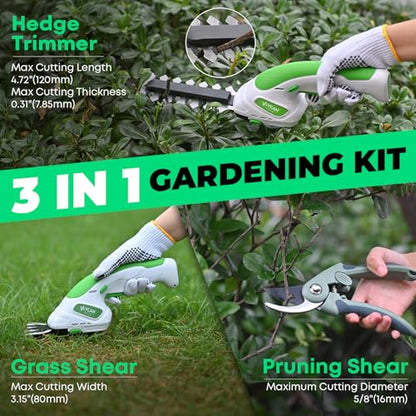2-in-1 Hedge Trimmer (Green) - color: Green
