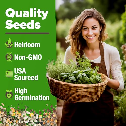 HOME GROWN 10 Herb Variety Pack 3000+ Seeds Extra Large Culinary Kit