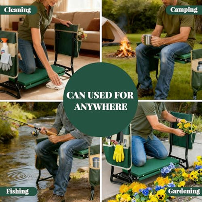 RAIN SPIRIT Garden Kneeler and Seat Gifts Foldable Gardening Stool
