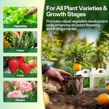 VIVOSUN Liquid Nutrients Base A & B Bundle, Set of 32oz - size: 32 Ounce