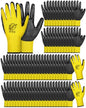 Potchen 72 Pairs Garden Work Gloves Bulk Pack for Men and Women - color: Yellow