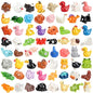 70 Pcs Mini Resin Animals and Ducks Bulk, 70 Different Tiny Animal Figurines to Hide, Miniature Resin Animal Figures for Fairy Garden, Dollhouse Decor, Crafts, Party Favors, Sensory Bin Toys