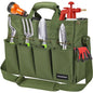 Housolution 14Inch Garden Tote Bag, 900D Standable, Dark green - color: Dark Green