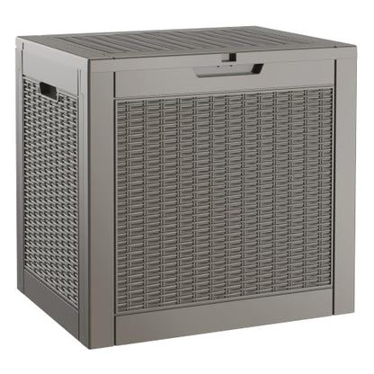 35 Gallon Outdoor Storage Box Waterproof Deck Box Patio Storage - color: Gray, style: 35Gallon-style1