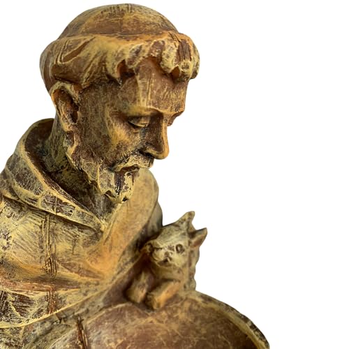 St. Francis of Assisi Garden Statue with Bird Feeder, Garden Decor