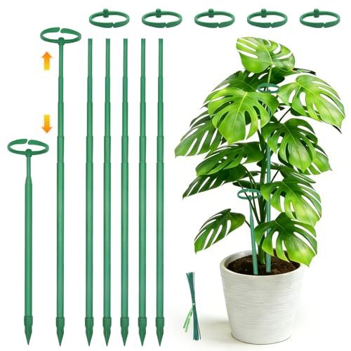 Telescoping Monstera Plant Stakes, 12.5-48.4IN Indoor Plant Support- 7Pack - size: 7pcs