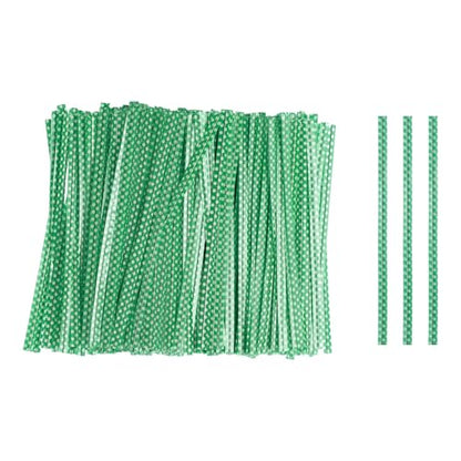 HARFINGTON 500pcs Bag Twist Ties 4" Reusable Plastic Twist Ties Wire Cable Ties for Party Bread Candy Cake, Green - color: Green