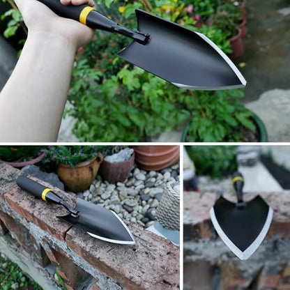 Flower Planting Shovel Pointed Blade Ergonomic Handle for Vegetable Planting, Weeding, Transplanting and Loosening Soil, A1