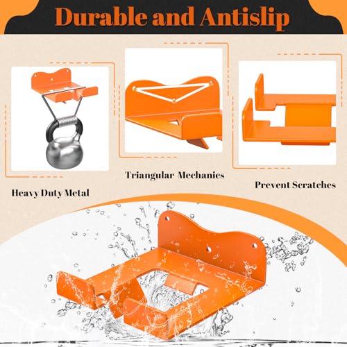 Wall-Mounted Weed Wacker Hanger, Garage Tool Organizer, 1 Pack Orange - color: Orange-1Pcs