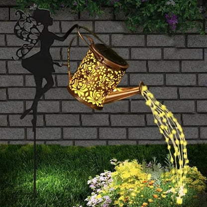 Neioaas Solar Fairy Watering Can Lights,LED Solar Lantern String Light - color: Fairy